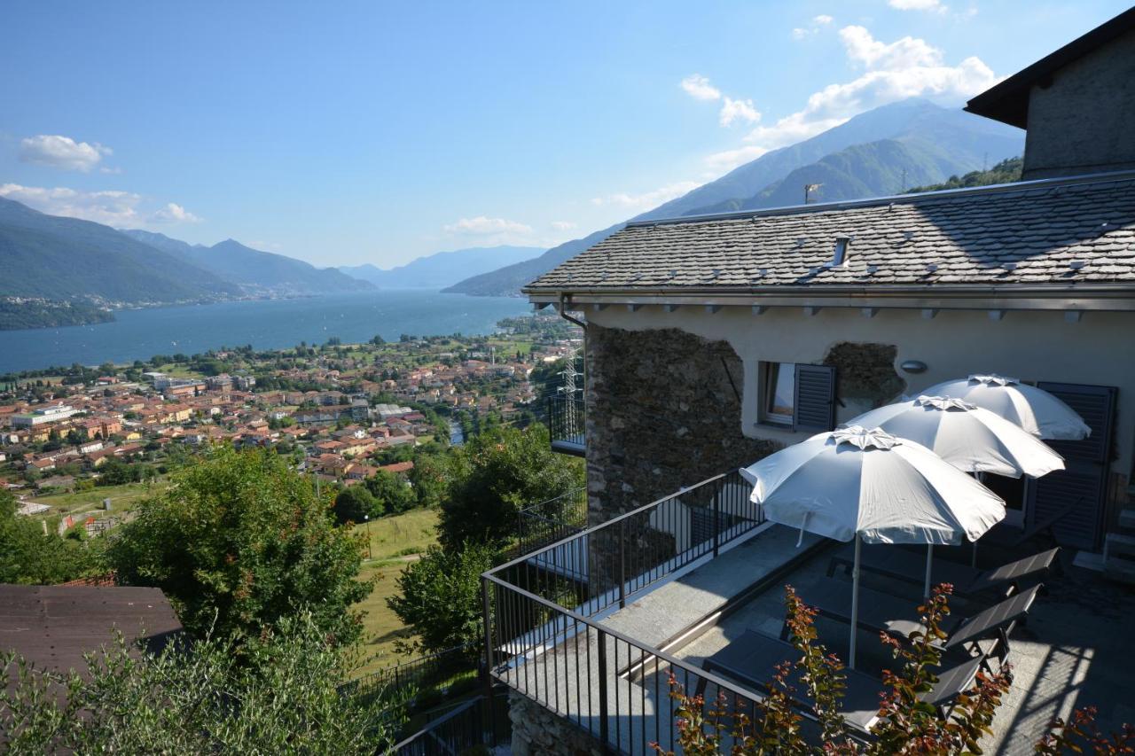 Casa Di Campagna Tony Con Piscina E Vista Lago Граведона Екстериор снимка