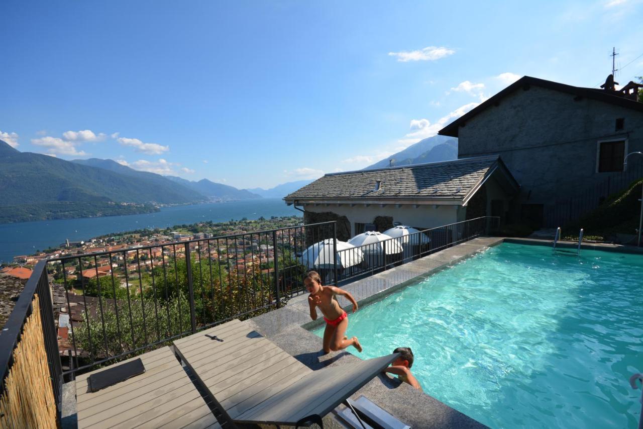 Casa Di Campagna Tony Con Piscina E Vista Lago Граведона Екстериор снимка