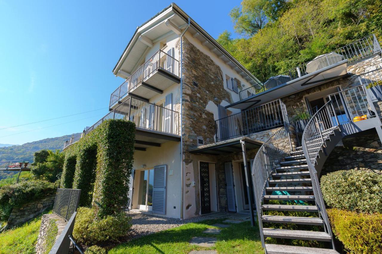 Casa Di Campagna Tony Con Piscina E Vista Lago Граведона Екстериор снимка