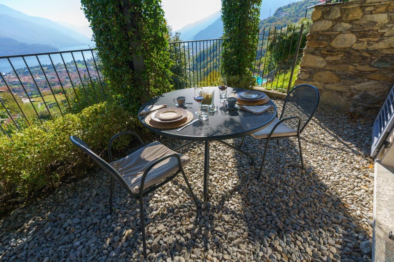 Casa Di Campagna Tony Con Piscina E Vista Lago Граведона Екстериор снимка